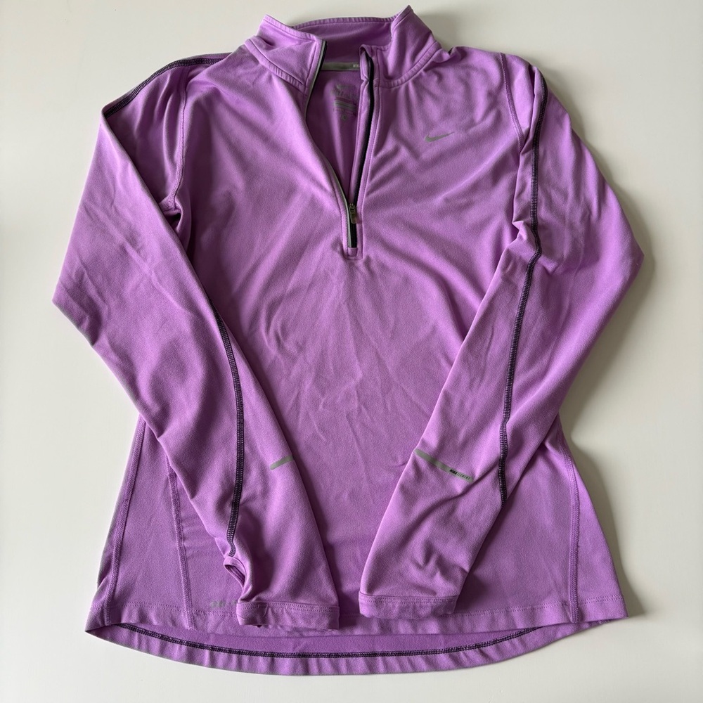 Nike Running Women’s Purple Quarter-Zip Performance Pullover